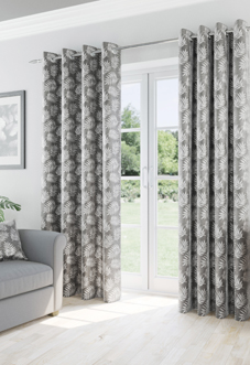Oakland Eyelet, Grey - Ready Made Curtains